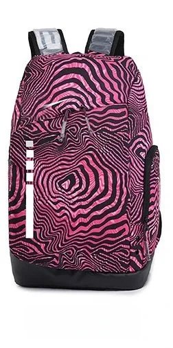 Digital Pionker Psychedelic Wave Print Casual Backpack - 1