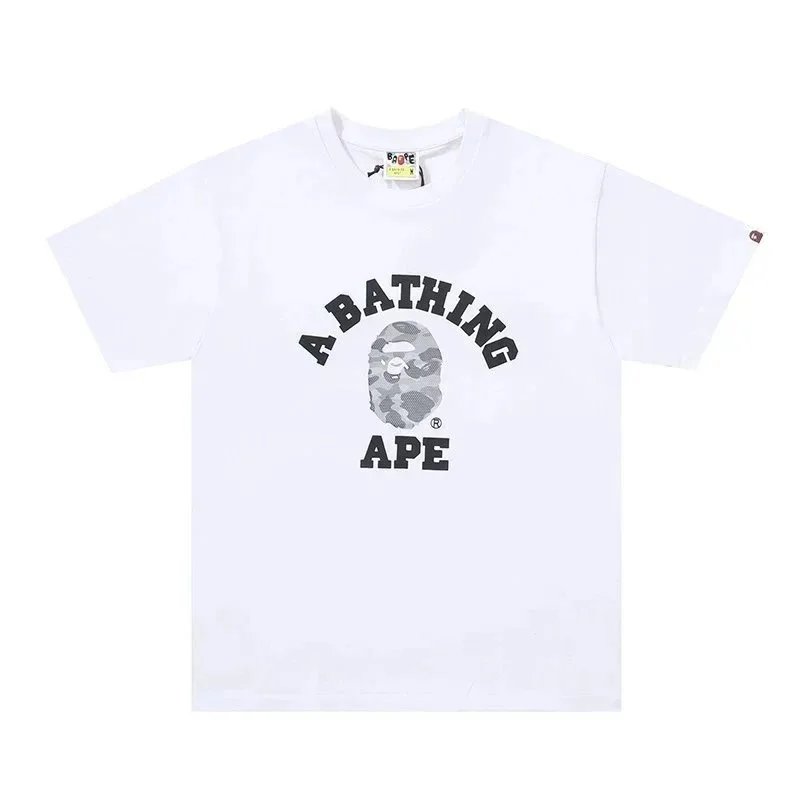 A Bathing Ape Camo Ape Head Purple Black T-Shirt - 7