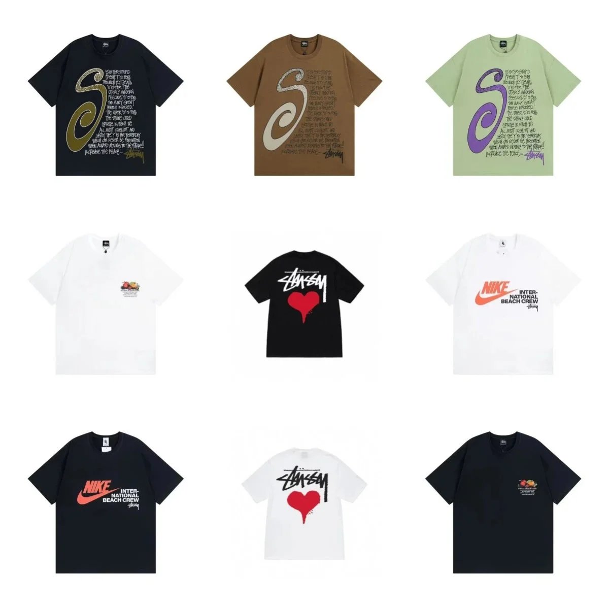 Stussy Graphic Print Cotton T-Shirt