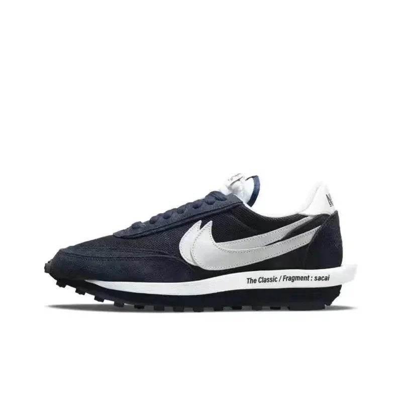 Nike x Sacai VaporWaffle Black Sneakers - 7