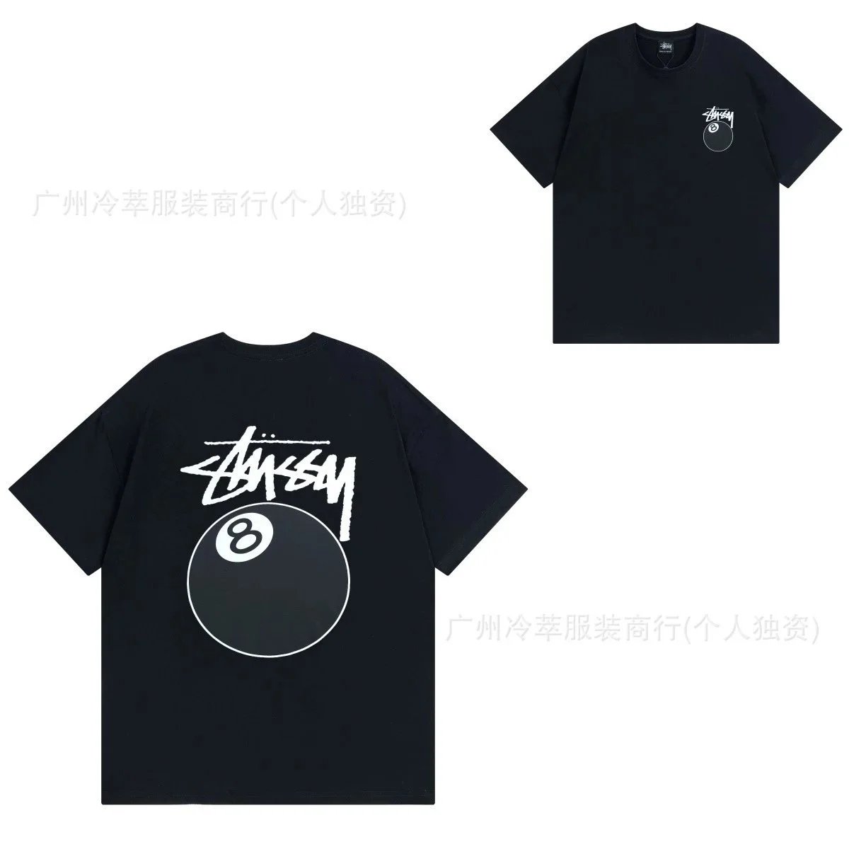 Stüssy Nature's Flowers Graphic T-Shirt Black - 4