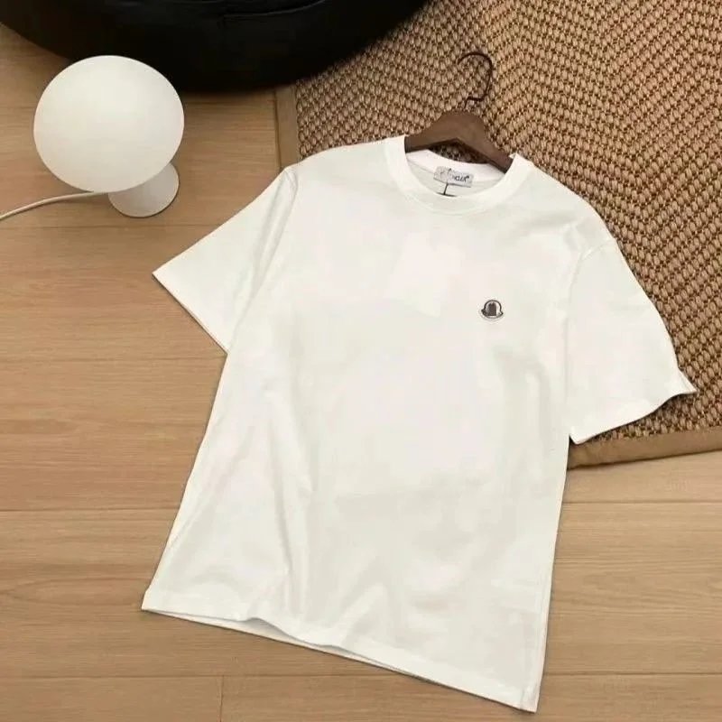 Moncler Logo Print White T-Shirt - 10