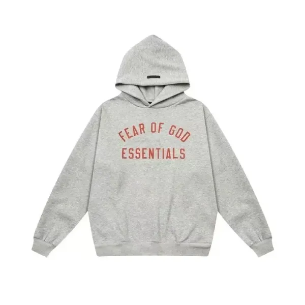 Fear of God Essentials Arch Logo Hoodie Gray - 1