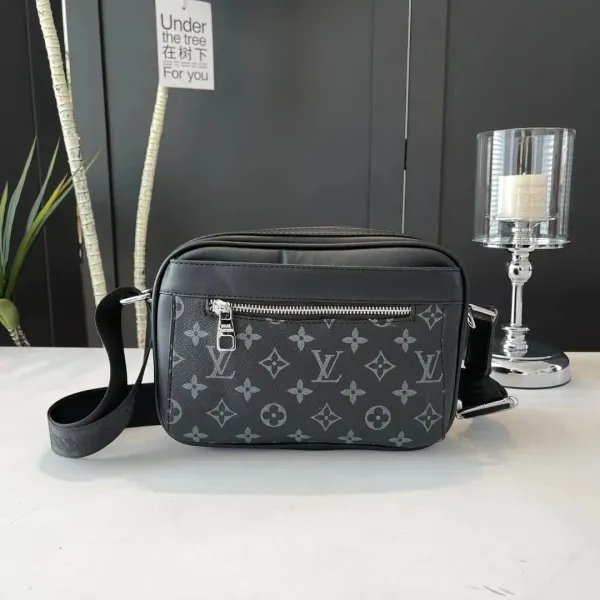Louis Vuitton Monogram Eclipse Camera Bag Black Crossbody Bag - 1