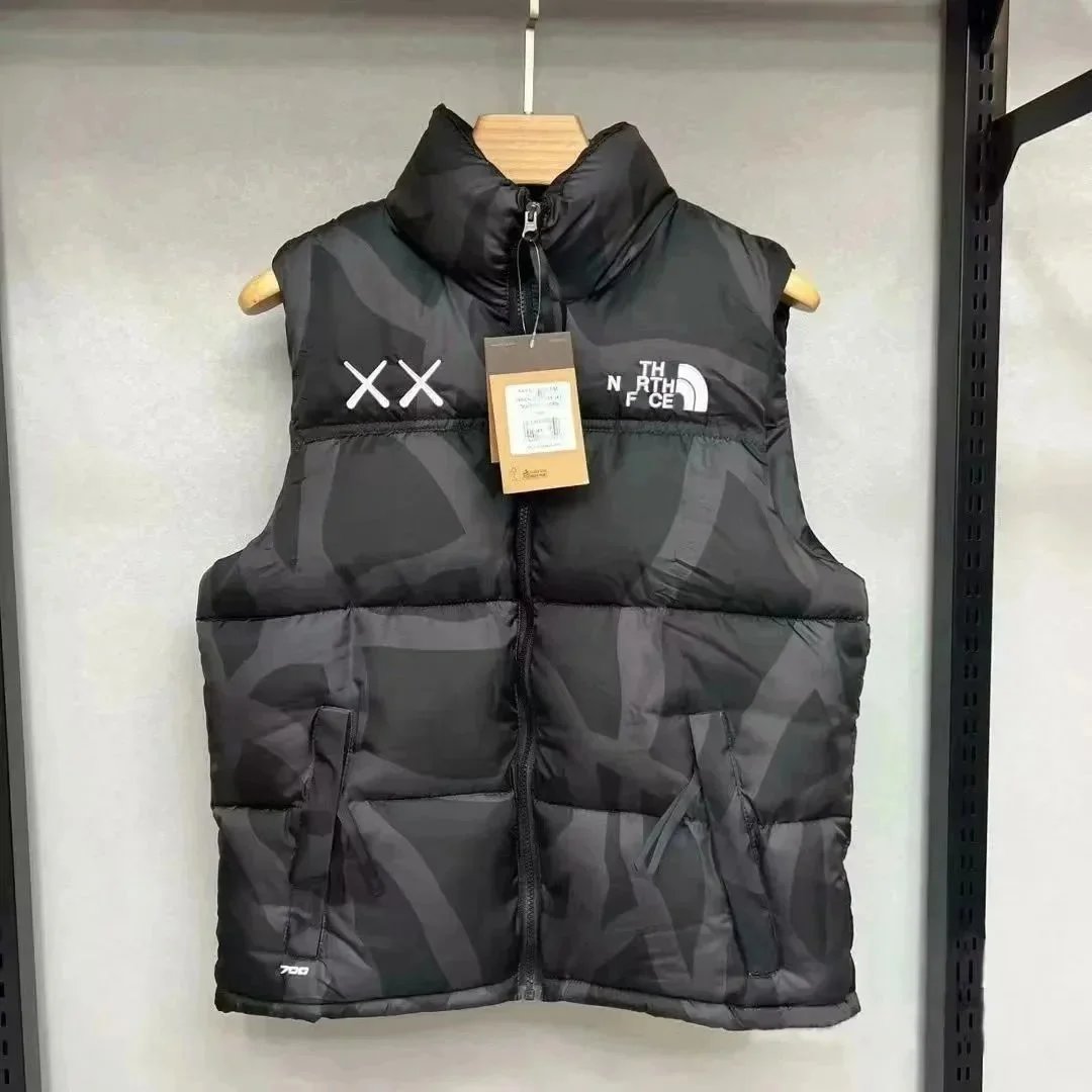 The North Face x KAWS Nuptse Vest Black Camo Down Vest - 1