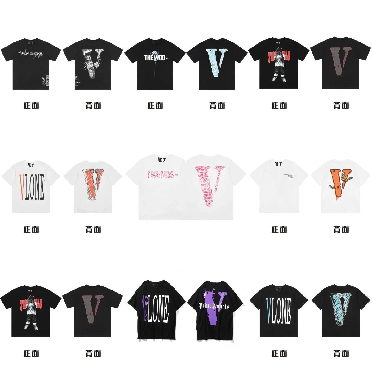 Vlone Graphic Print Cotton T-Shirt