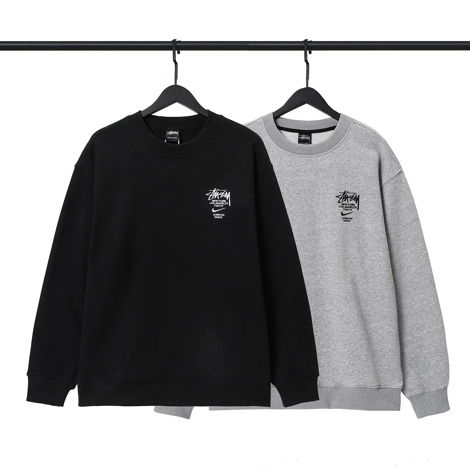 Nike Sportswear Club Fleece Gray Sweatshirt and Sweatpants Set - 7