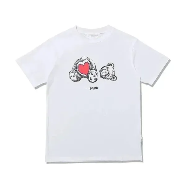 Play Comme des Garçons Heart Bear White T-Shirt - 1