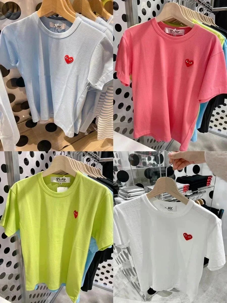 Play Comme des Garçons Red Heart Navy T-Shirt - 7