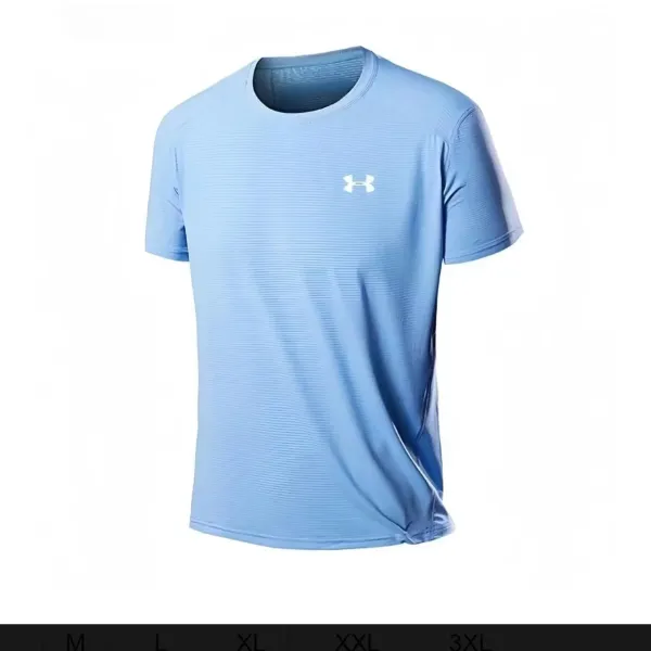 Under Armour HeatGear Light Blue Performance T-Shirt - 1