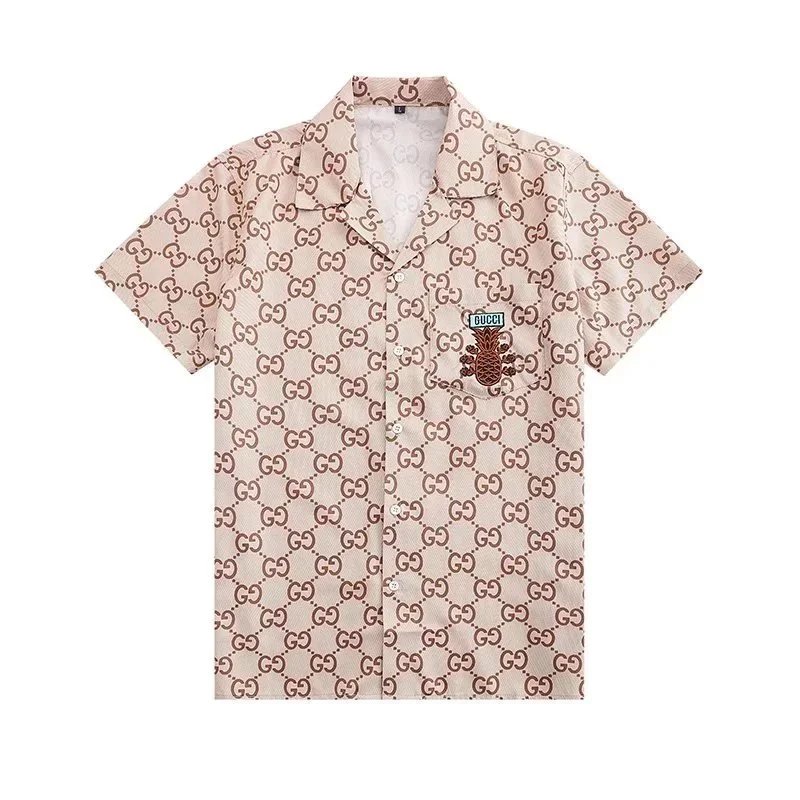 Dior Oblique Print Short-Sleeve Shirt and Shorts Set Gray - 6