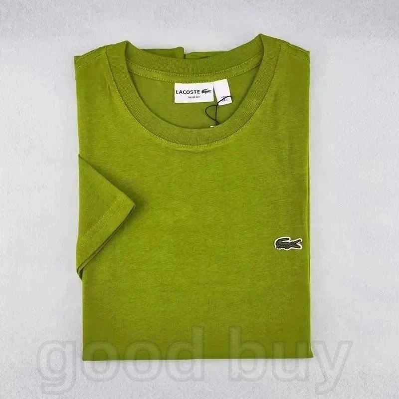 Lacoste Classic Crocodile Logo T-Shirt Pale Yellow T-Shirt - 6