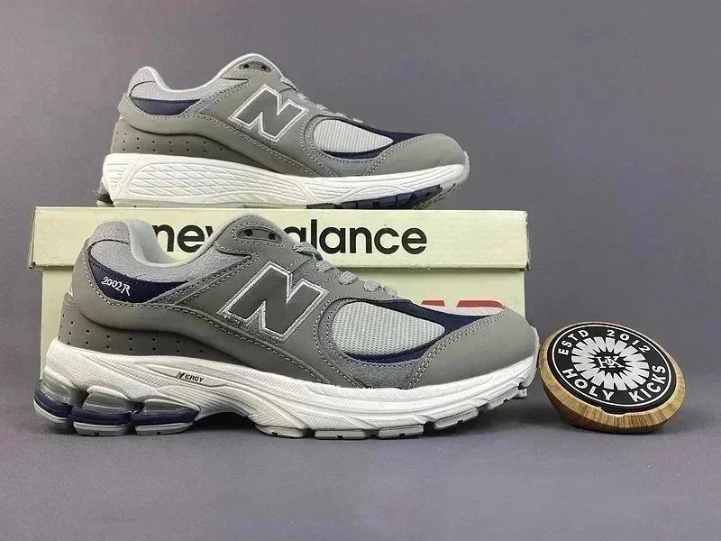 New Balance 2002R Gray Mesh Sneakers - 2
