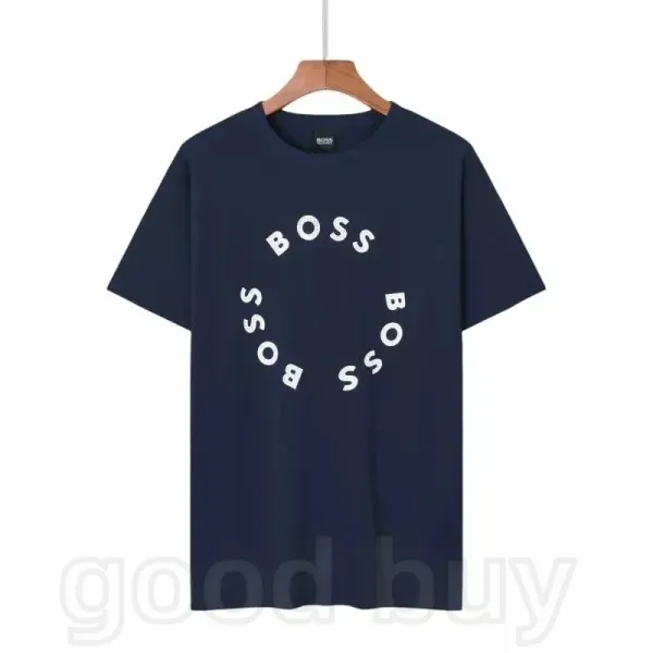 Hugo Boss Circular Logo Navy T-Shirt - 1