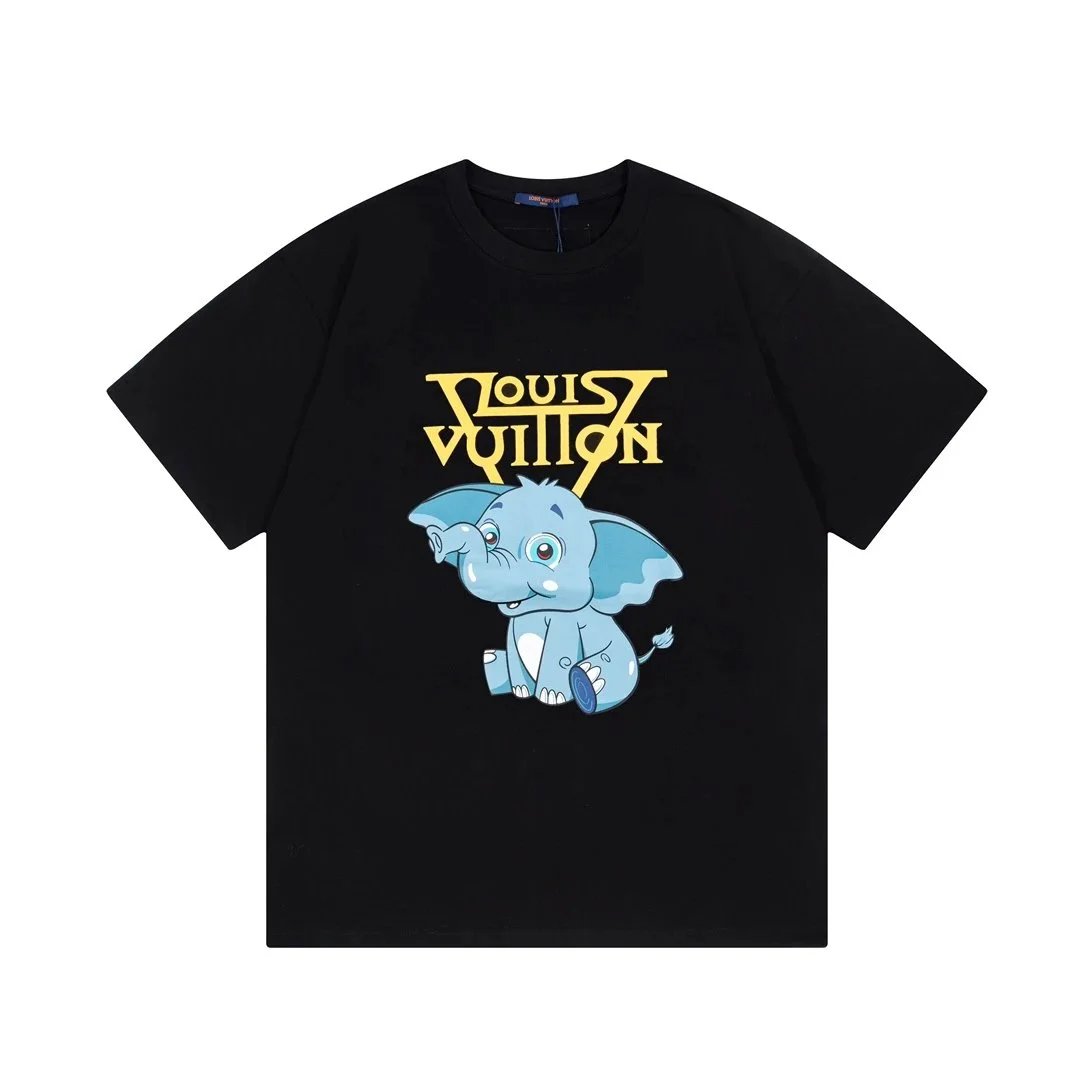 Louis Vuitton Distressed Logo T-Shirt Black - 3