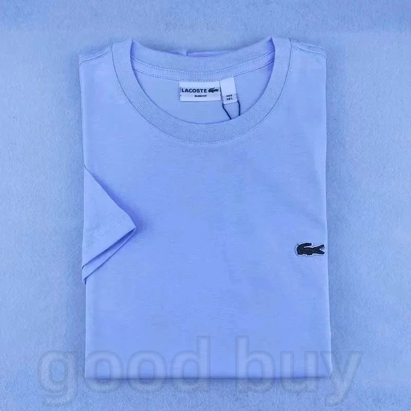 Lacoste Classic Crocodile Logo T-Shirt Pale Yellow T-Shirt - 8