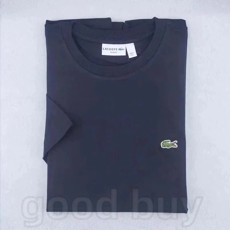 Lacoste Classic Crocodile Logo T-Shirt Pale Yellow T-Shirt - 7