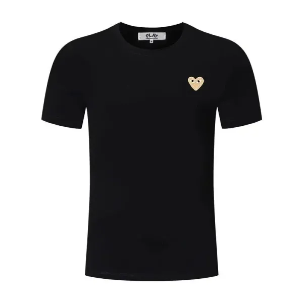 Play Comme des Garçons Heart Logo Black T-Shirt - 1