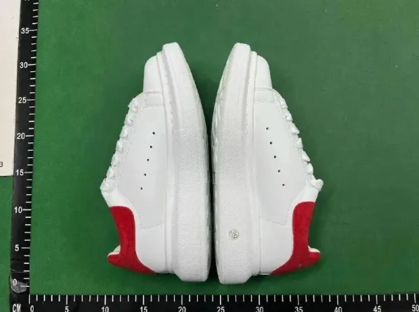 Alexander McQueen Oversized Sneakers Black with Red and Silver Accents Sneakers - 3