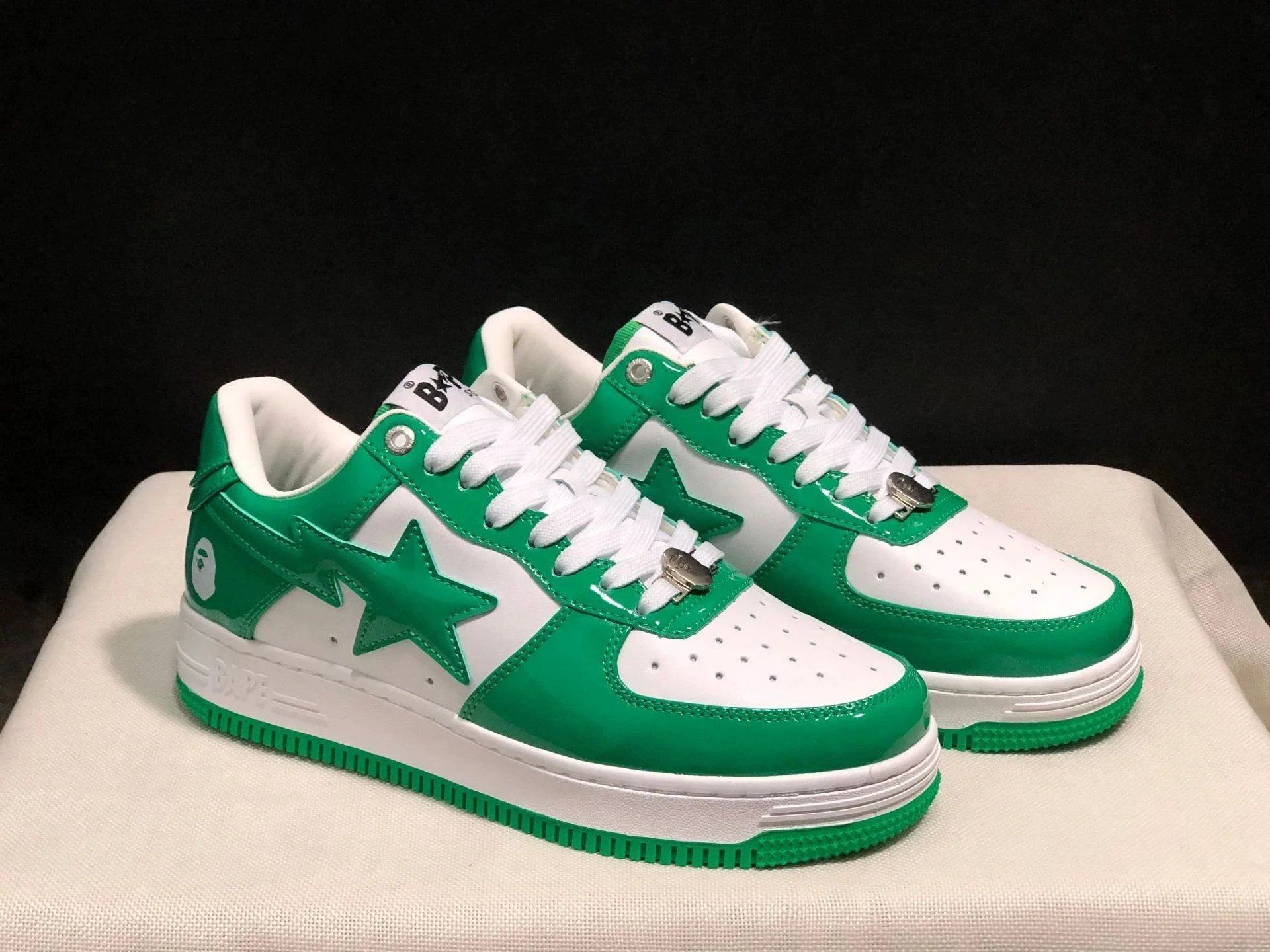 A Bathing Ape Bape Sta Suede Black Sneakers - 9