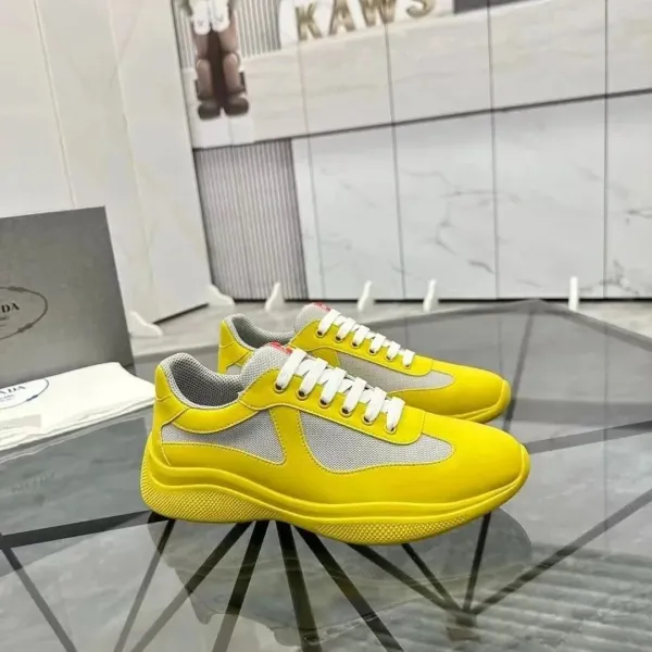 Prada Re-Nylon Archive Yellow Sneakers - 1