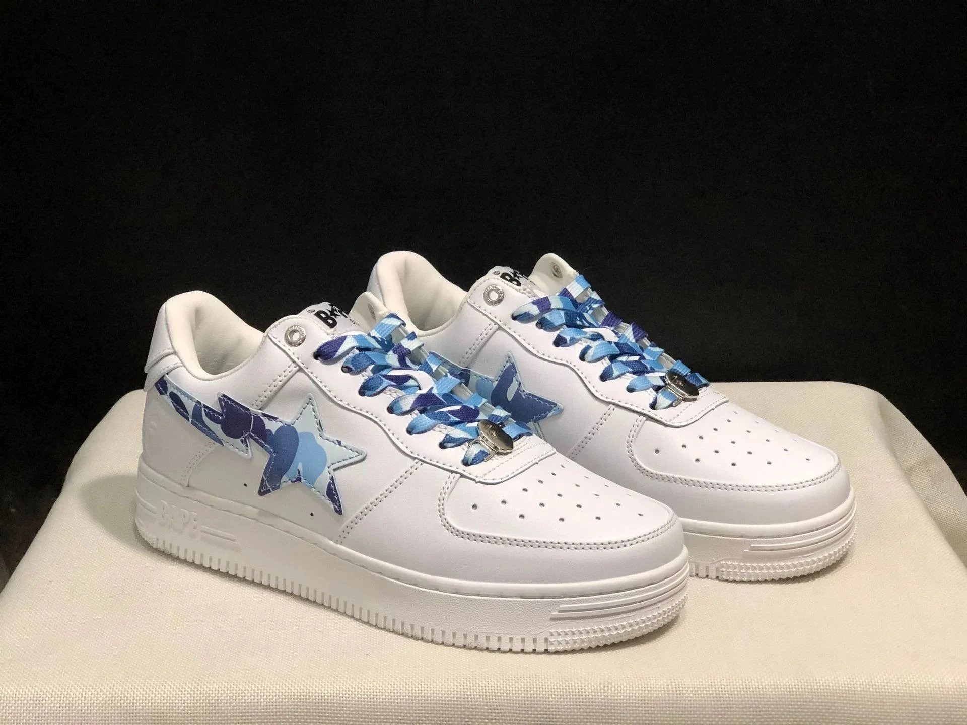 A Bathing Ape Bape Sta Suede Black Sneakers - 6