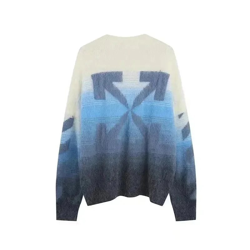 Off-White Gradient Arrow Knit Sweater - 9