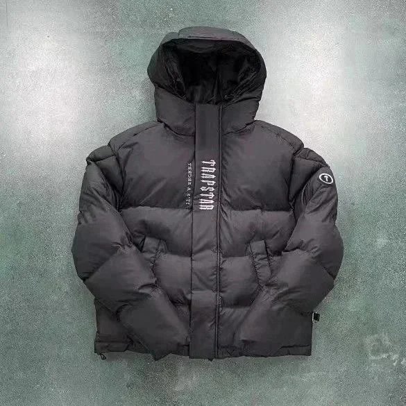 Trapstar Hooded Puffer Down Jacket Black