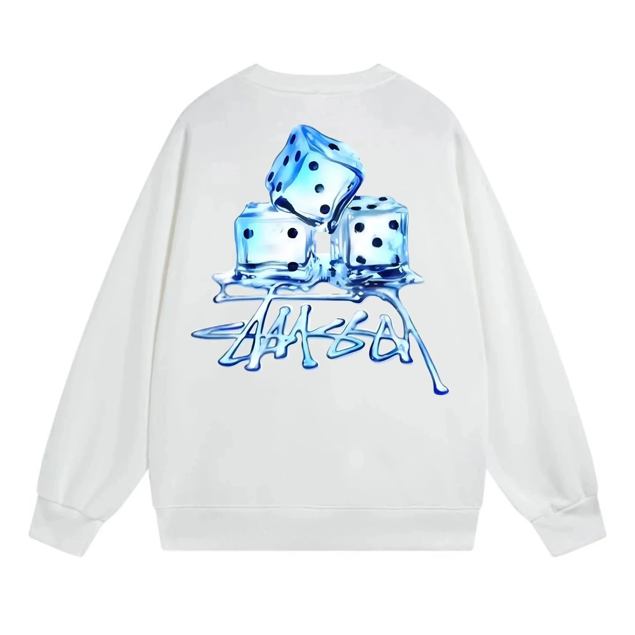 Stüssy Ice Dice Graphic Hoodie White - 1