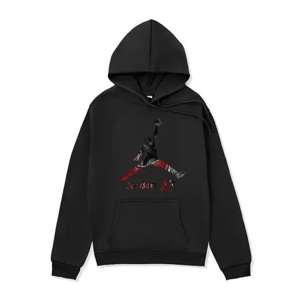 Air Jordan Jumpman Embroidered Hoodie Black - 1