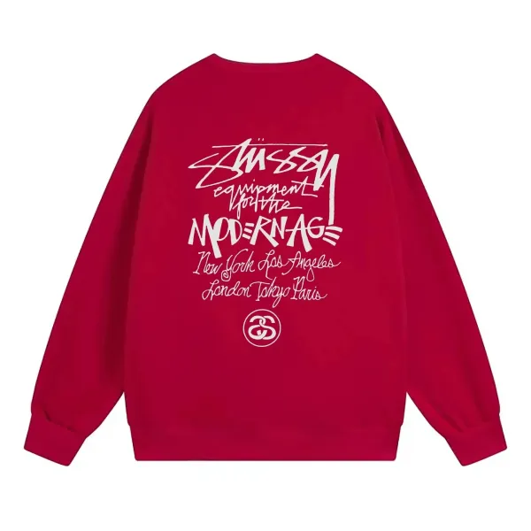Stüssy Equipment For The Modern Age Red Hoodie - 1