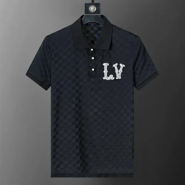 Louis Vuitton LV Monogram Check Polo Navy - 1