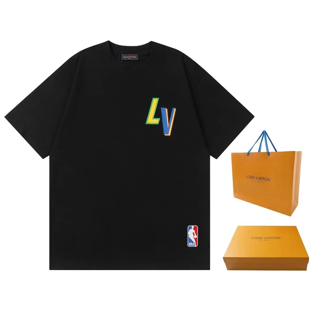 Louis Vuitton Distressed Logo T-Shirt Black - 6