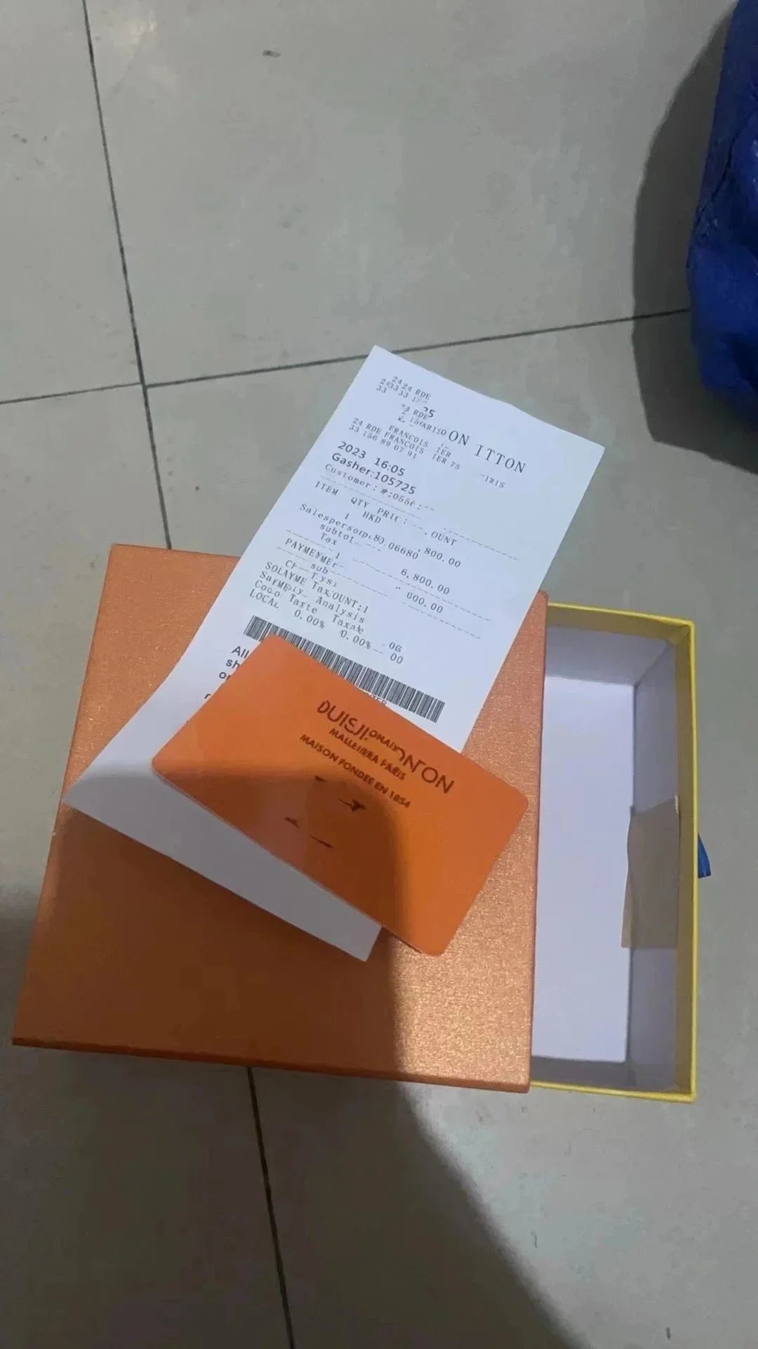 Dior Maison Dior Orange Card Holder