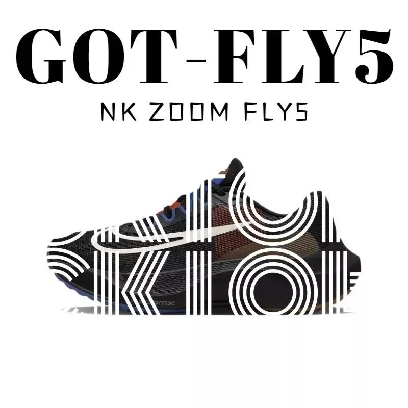 Nike Zoom Fly 5 Black Multicolor Running Shoes - 1