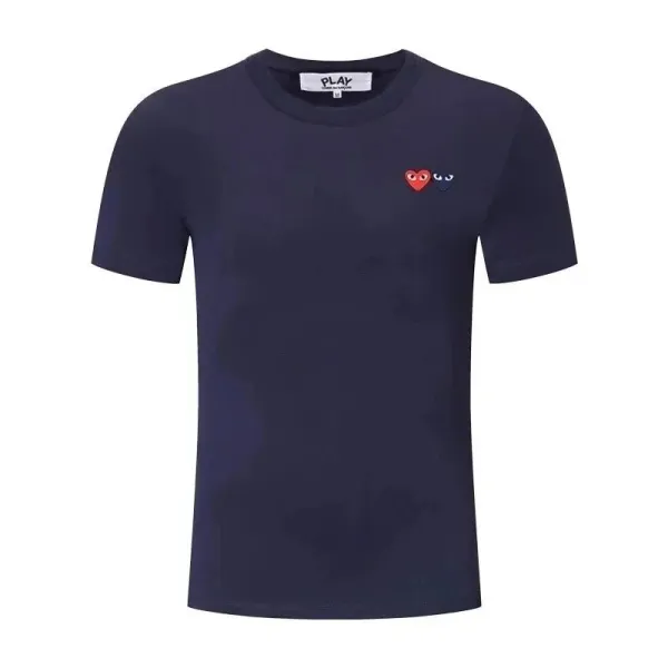 Play Comme des Garçons Heart Eyes Navy T-Shirt - 1