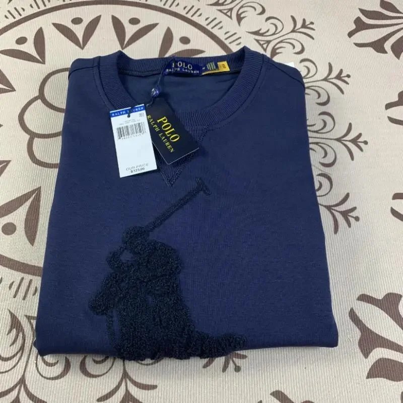 Polo Ralph Lauren Big Pony Embroidered Sweatshirt Navy - 4