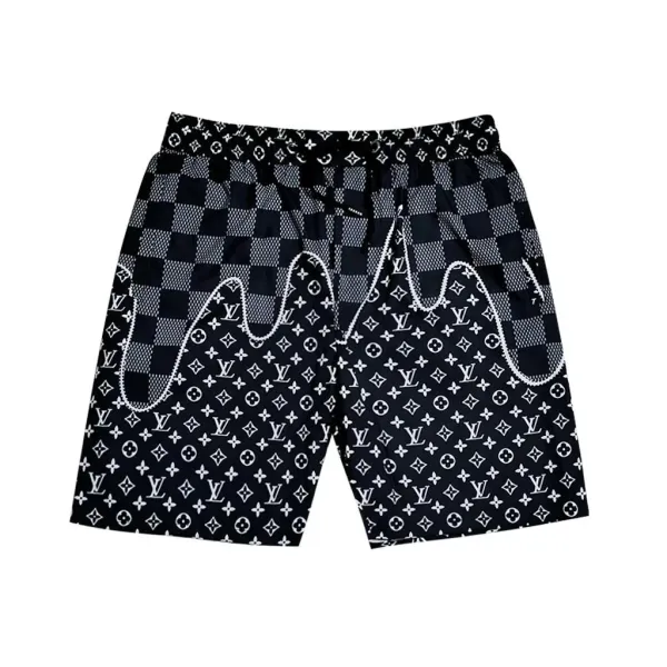 Louis Vuitton Monogram Checkerboard Flame Shorts Black - 1
