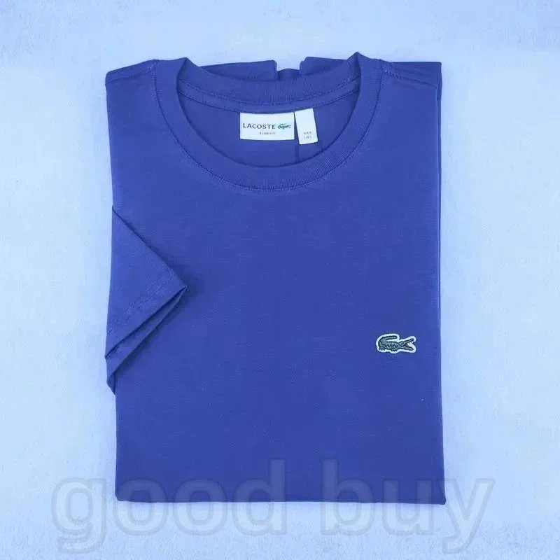 Lacoste Classic Crocodile Logo T-Shirt Pale Yellow T-Shirt - 9