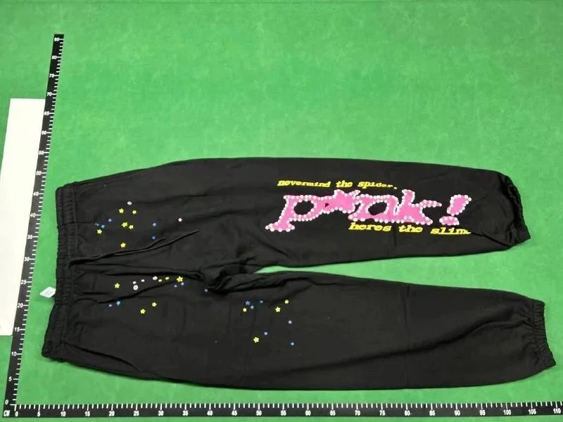 Digital Pionker Spider Web Graphic Hoodie and Sweatpants Set Pink - 5
