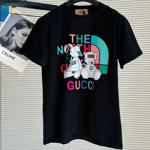 Gucci x The North Face Collaboration Graphic Print Black T-Shirt - 1