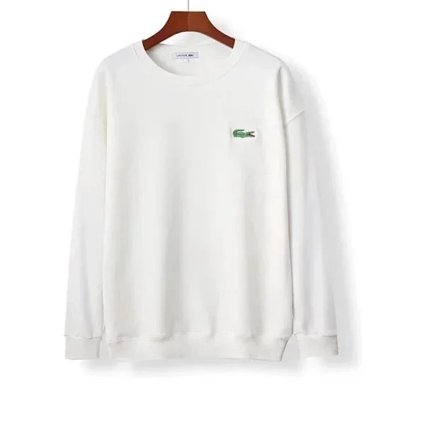 Lacoste Classic Crocodile Logo White Hoodie - 4