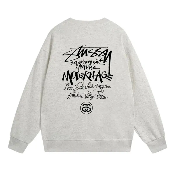 Stüssy Equipment For The Modern Age Heather Gray Hoodie - 1