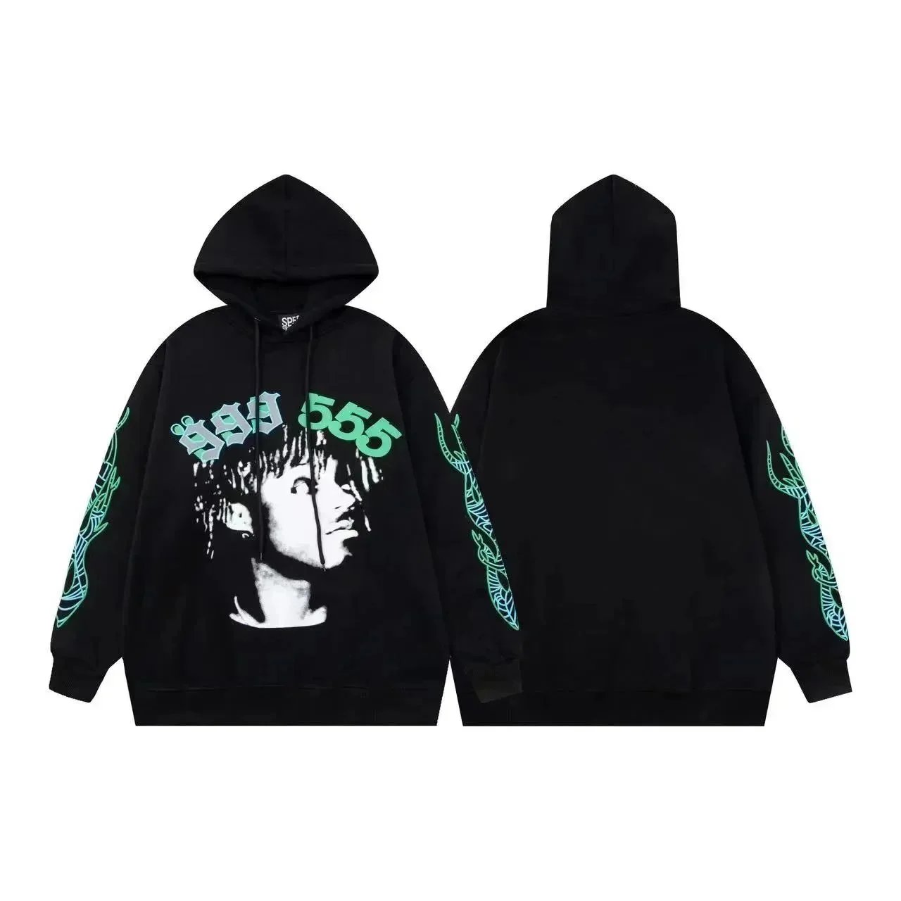 Sp5der Spider Web Graphic Pullover Hoodie