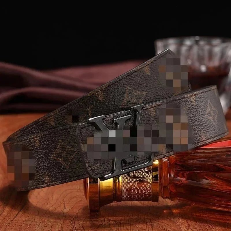 Louis Vuitton Monogram Canvas Reversible Belt Black/Brown Leather Belt