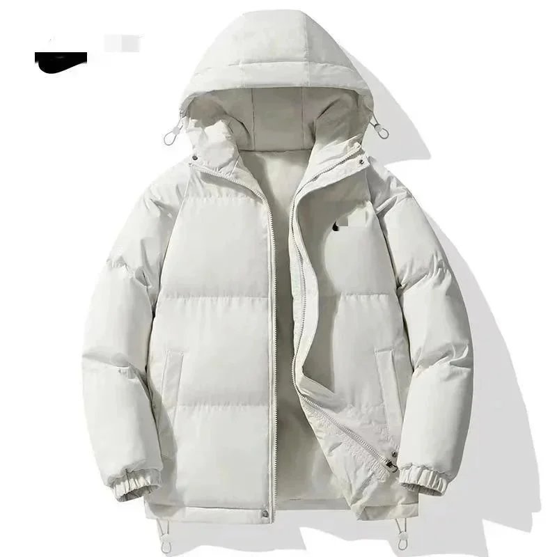 Design Light Blue Puffer Hooded Down Jacket - 6