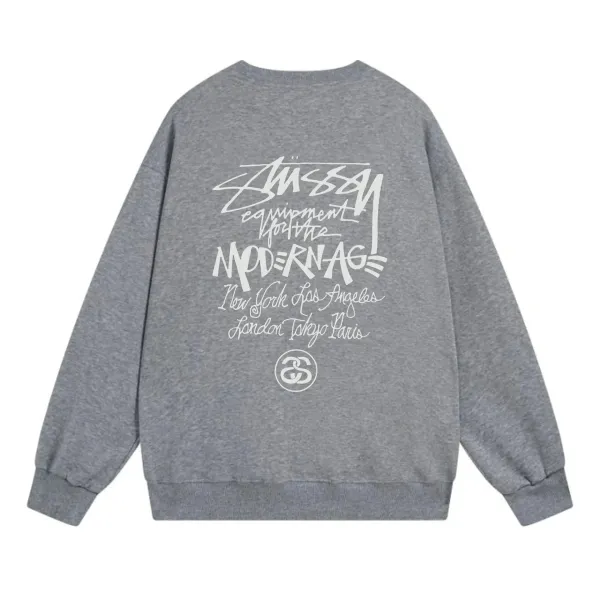 Stüssy Equipment For The Modern Age Gray Hoodie - 1
