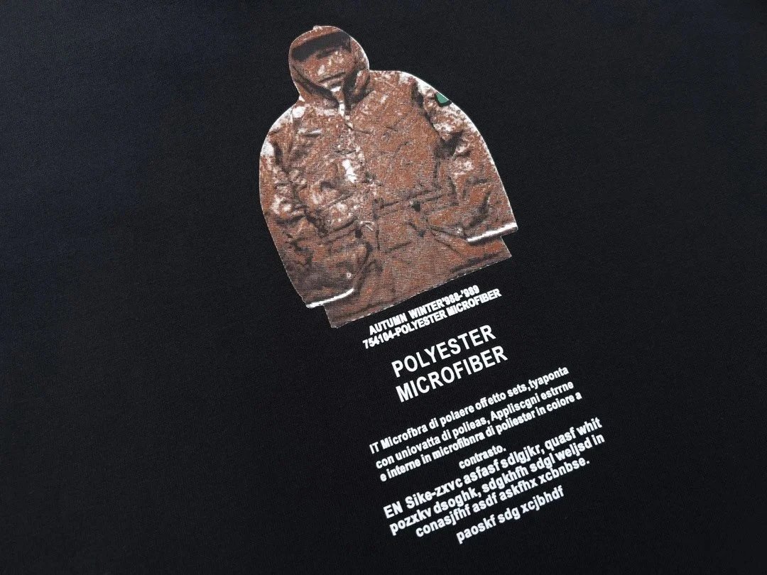 Stone Island Graphic Print Black T-Shirt - 8