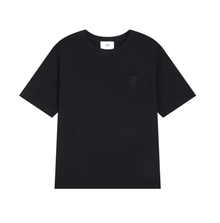 Ami Paris Heart A Logo T-Shirt Red - 5