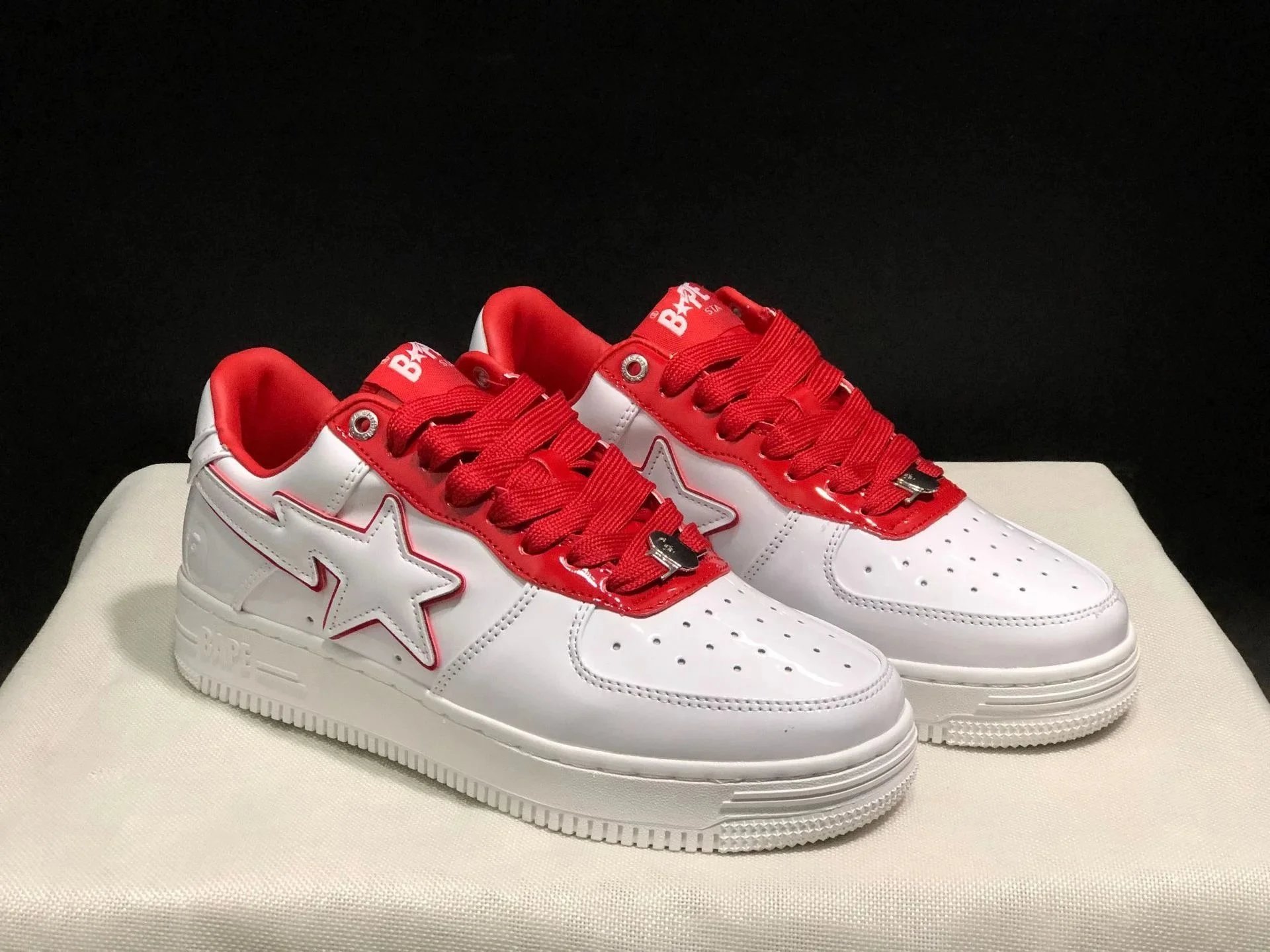 A Bathing Ape Bape Sta Suede Black Sneakers - 7